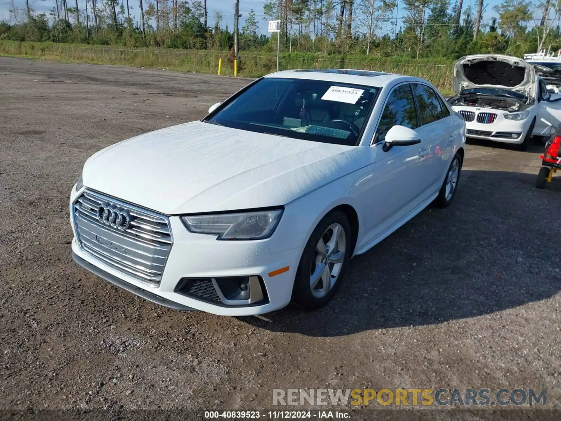 2 Photograph of a damaged car WAUDNAF40KA096953 AUDI A4 2019