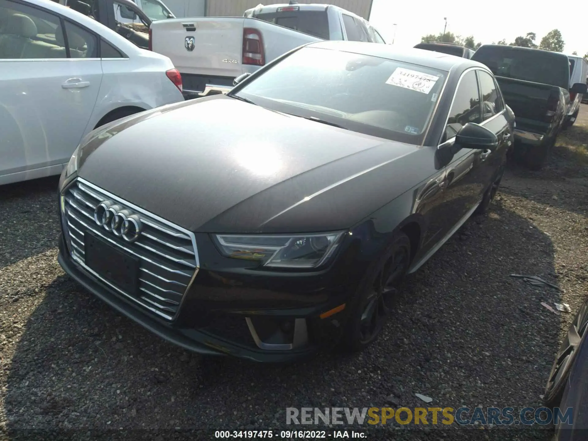 2 Photograph of a damaged car WAUDNAF41KA006743 AUDI A4 2019