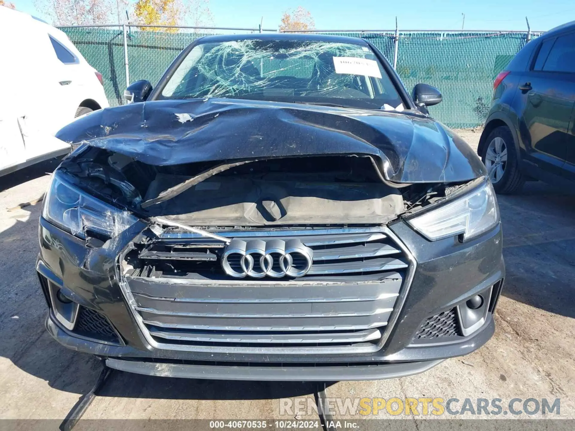 12 Photograph of a damaged car WAUDNAF44KN017776 AUDI A4 2019