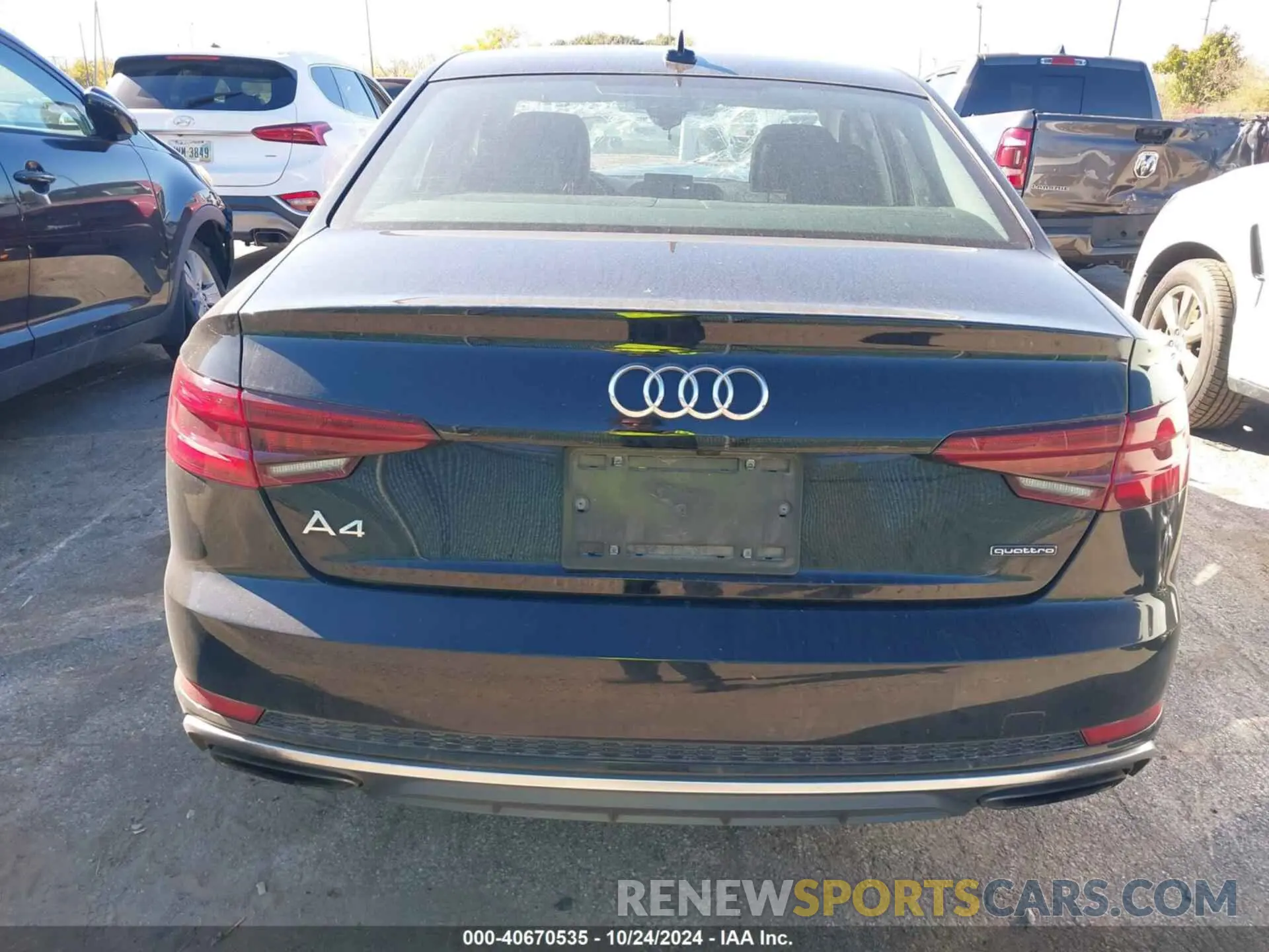 16 Photograph of a damaged car WAUDNAF44KN017776 AUDI A4 2019