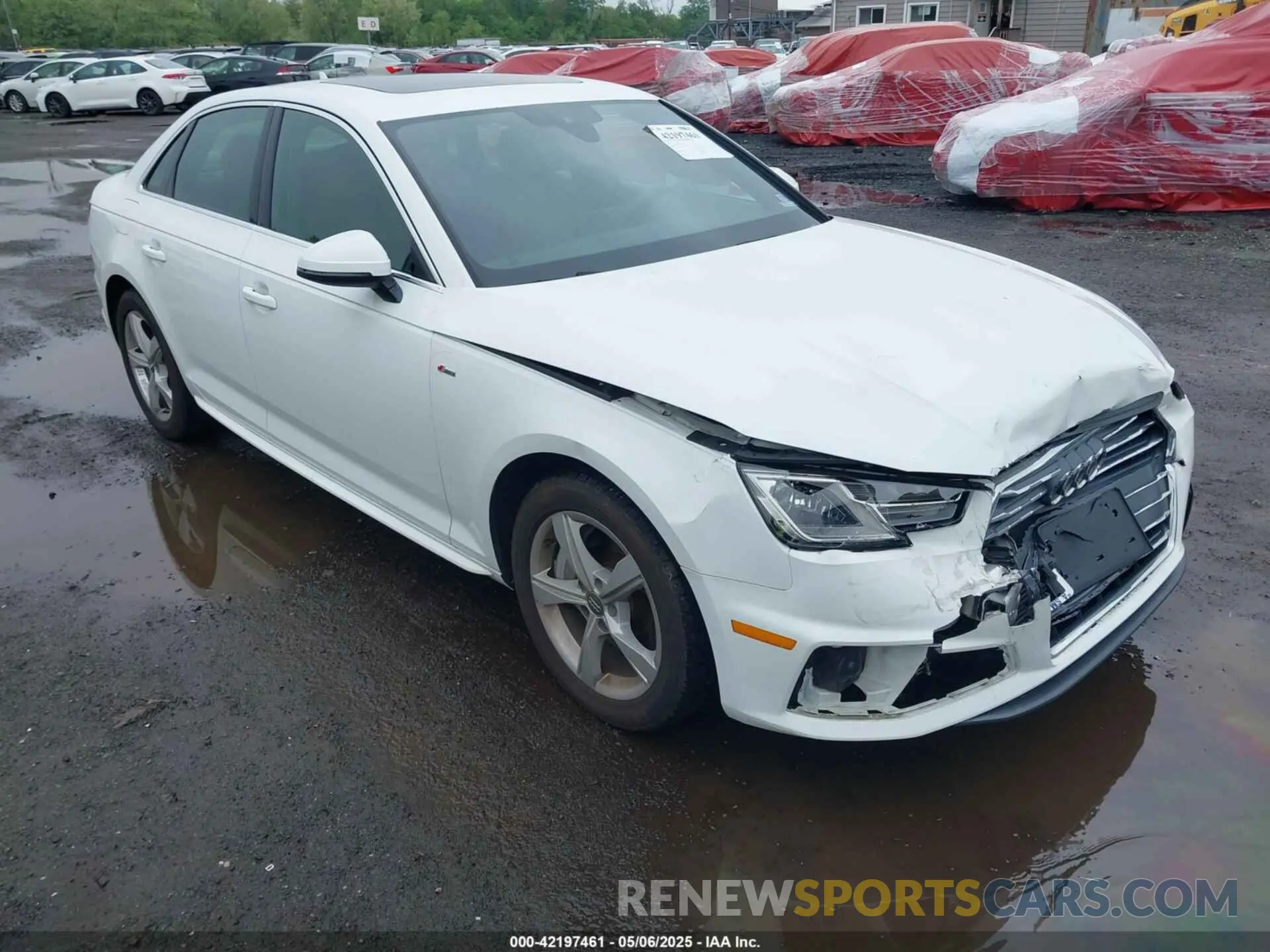 1 Фотография поврежденного автомобиля WAUDNAF44KN019219 AUDI A4 2019