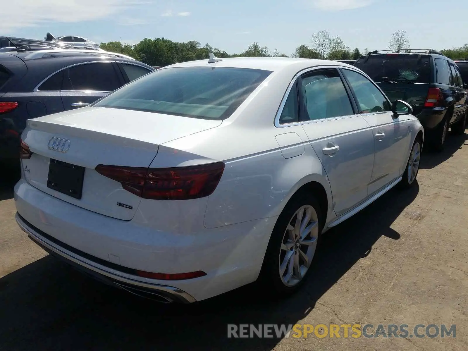 4 Photograph of a damaged car WAUDNAF45KA007149 AUDI A4 2019