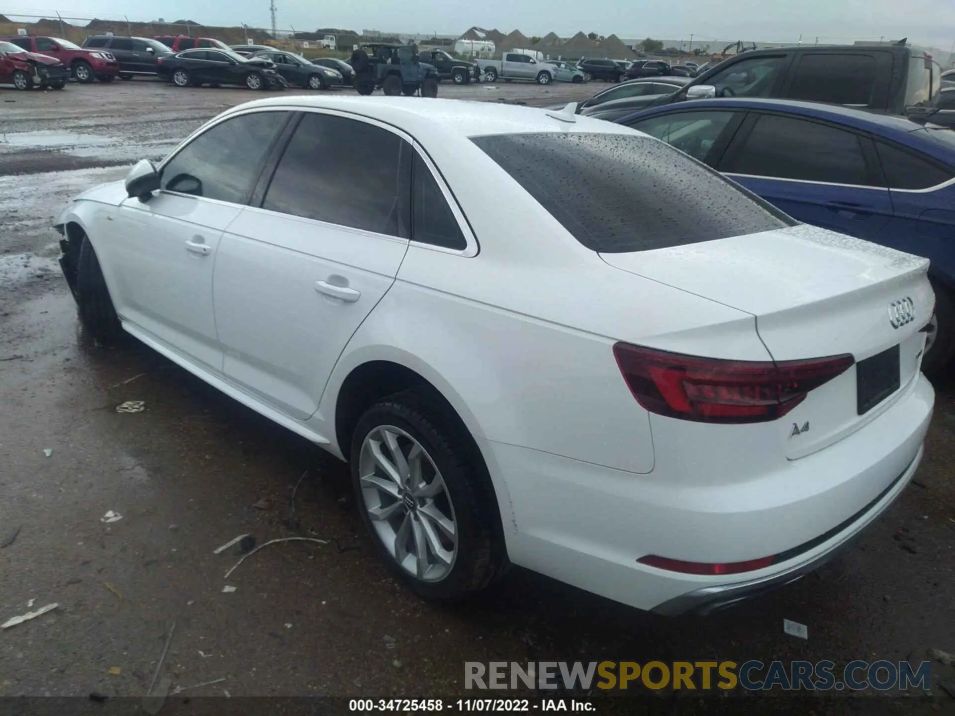 3 Photograph of a damaged car WAUDNAF46KN005998 AUDI A4 2019