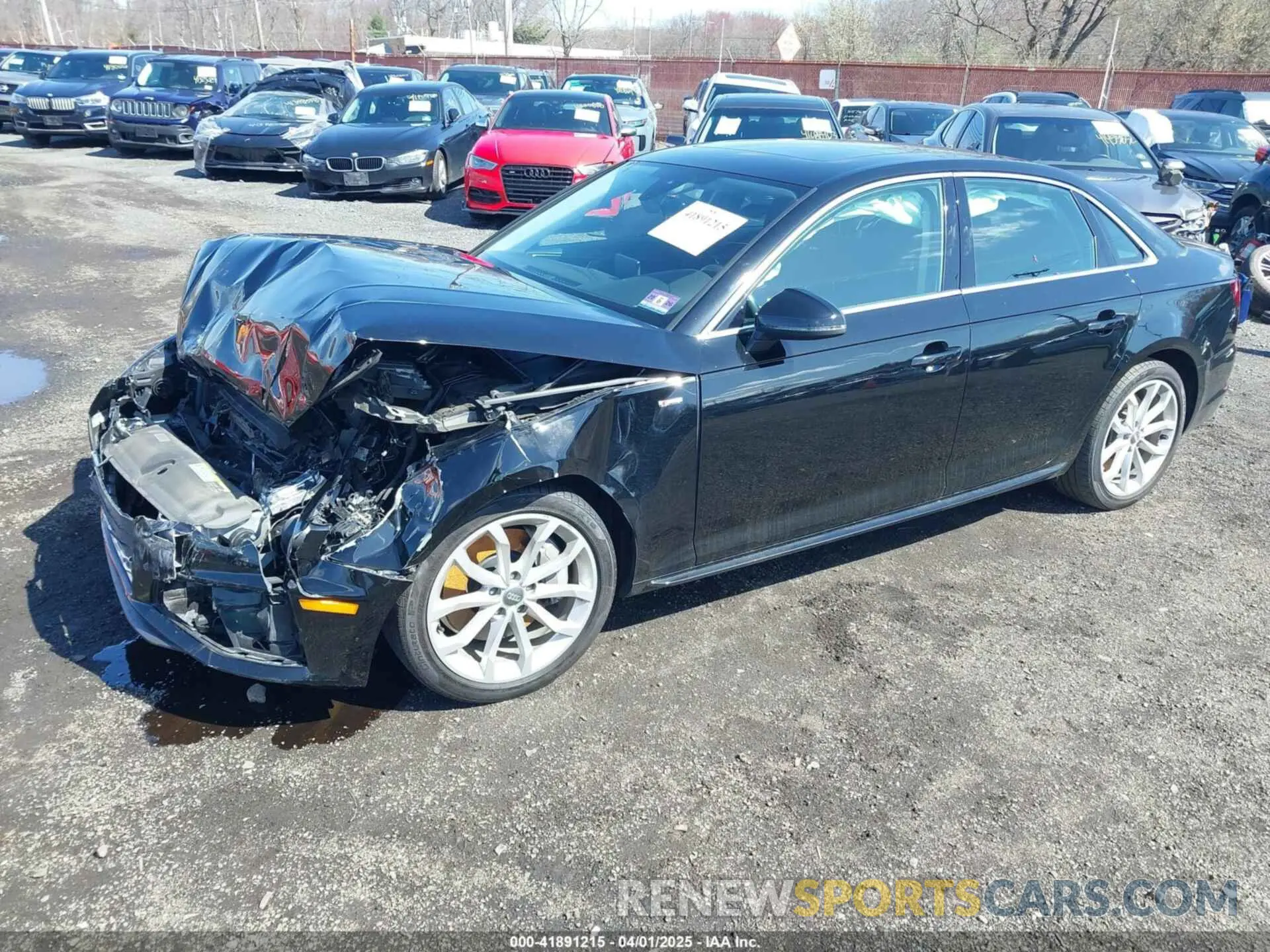 2 Photograph of a damaged car WAUDNAF47KA107169 AUDI A4 2019
