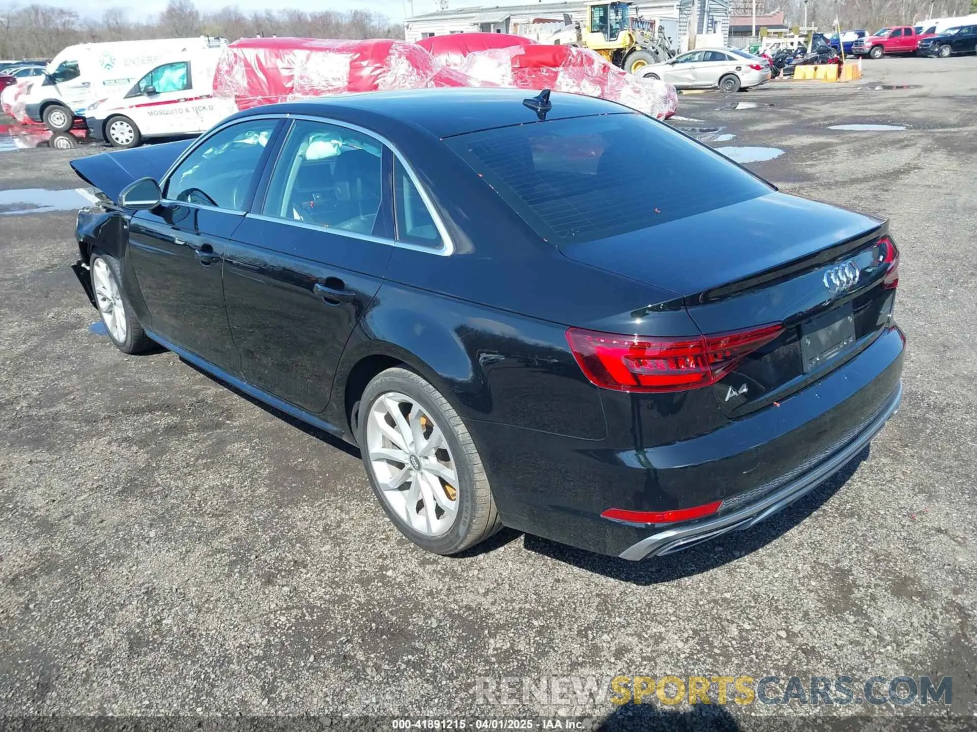 3 Photograph of a damaged car WAUDNAF47KA107169 AUDI A4 2019