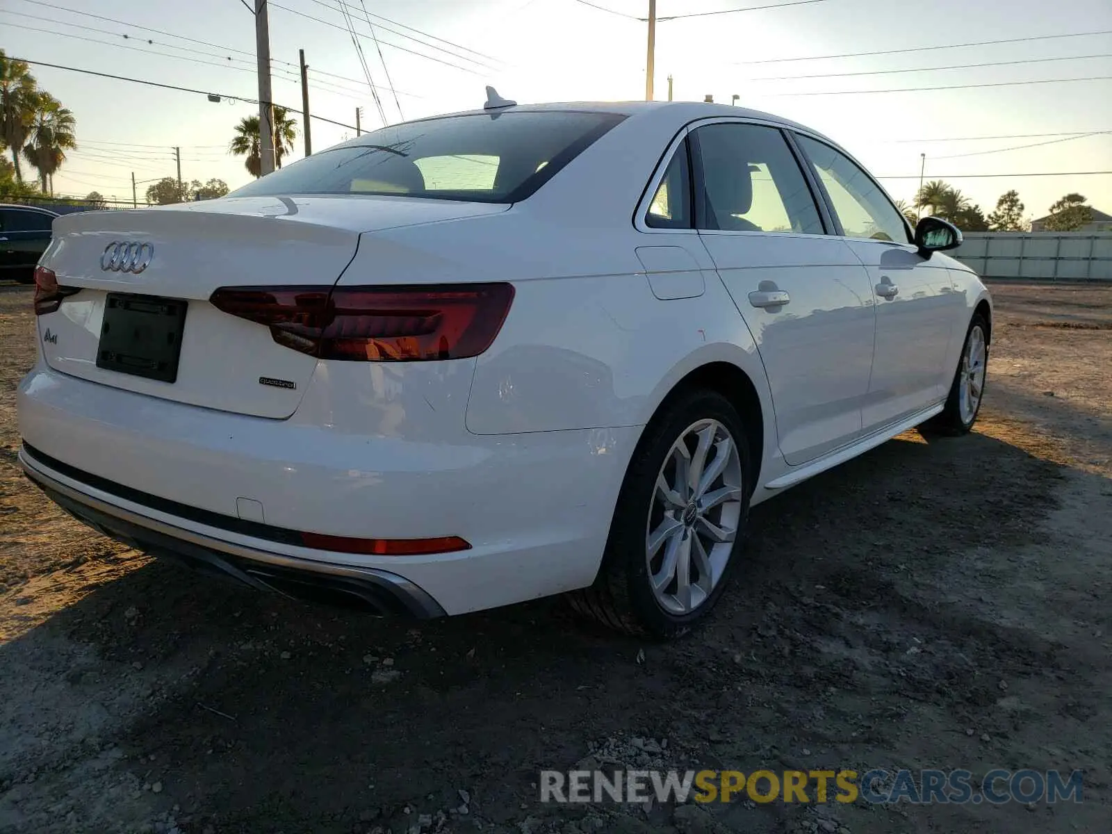 4 Photograph of a damaged car WAUDNAF47KN014189 AUDI A4 2019