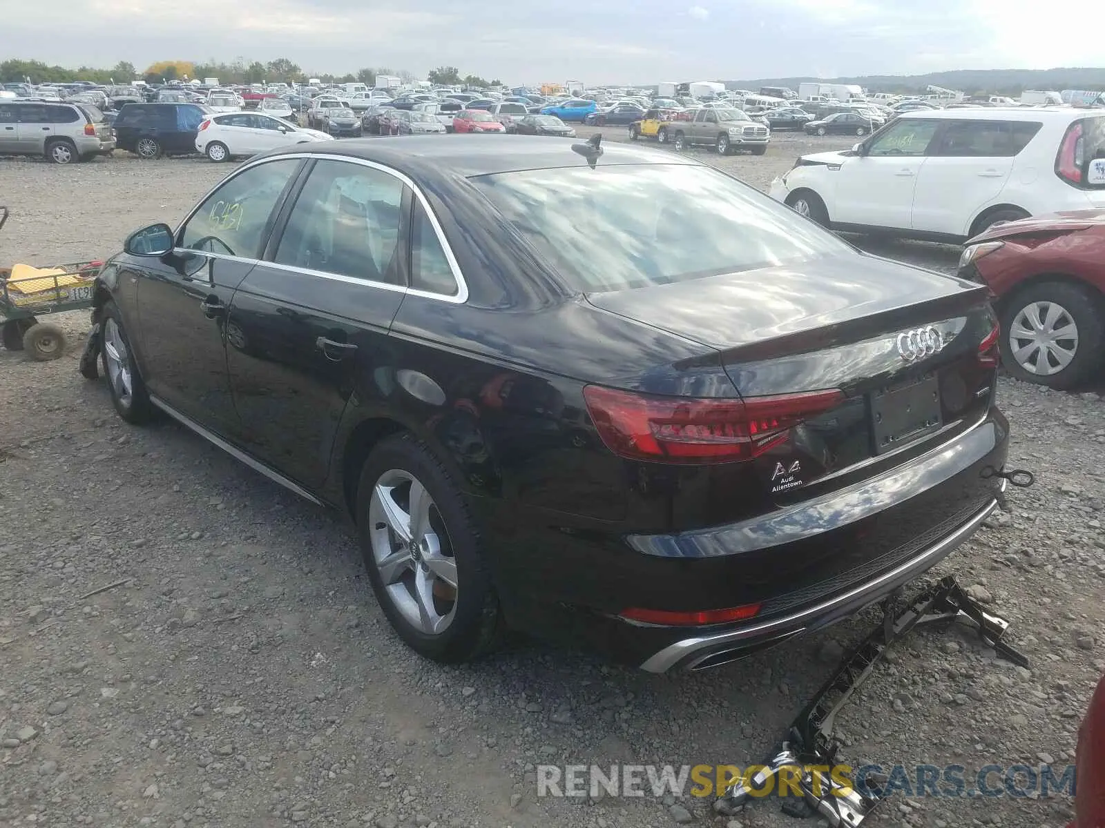 3 Photograph of a damaged car WAUDNAF48KA022471 AUDI A4 2019