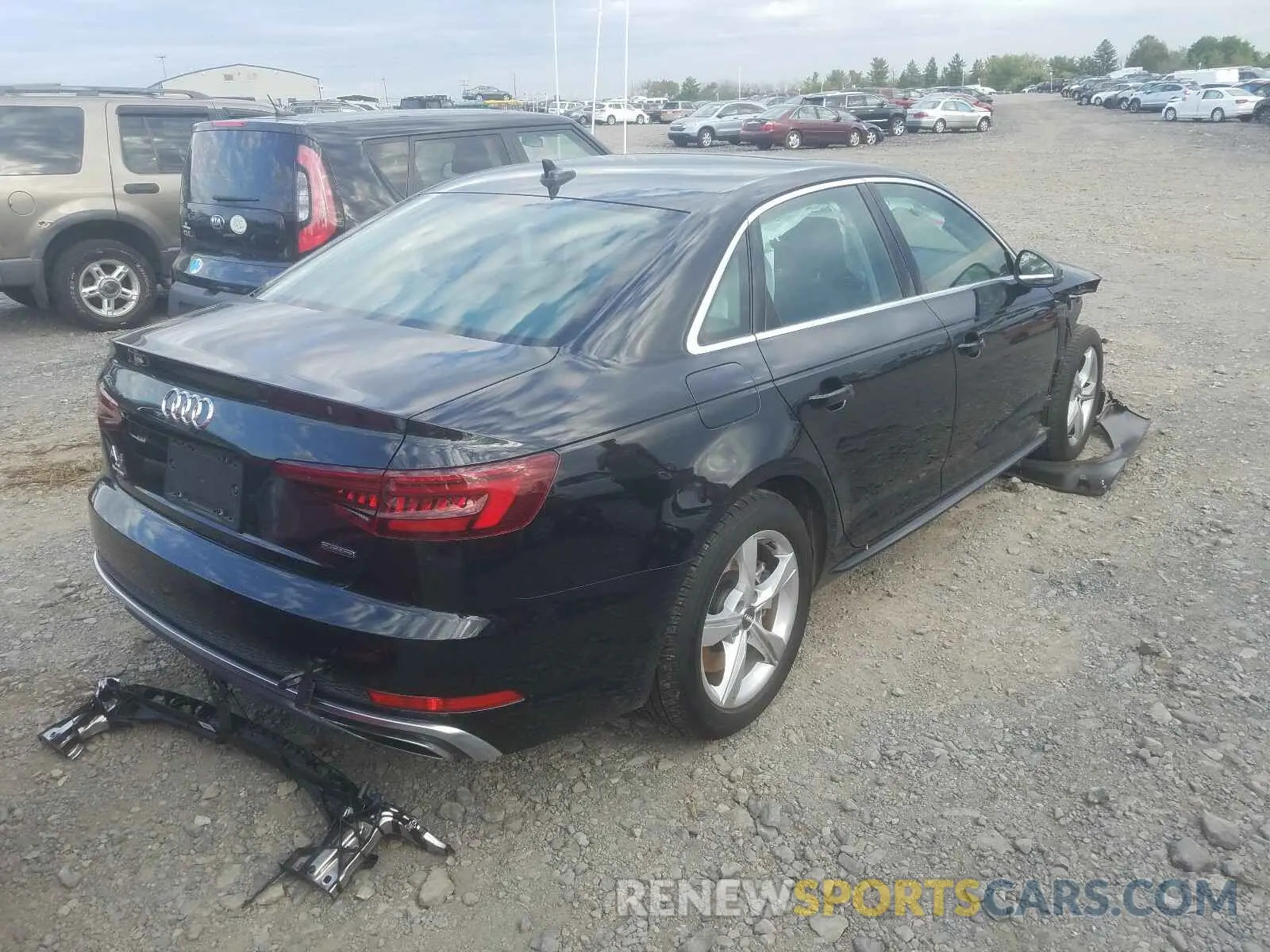 4 Photograph of a damaged car WAUDNAF48KA022471 AUDI A4 2019