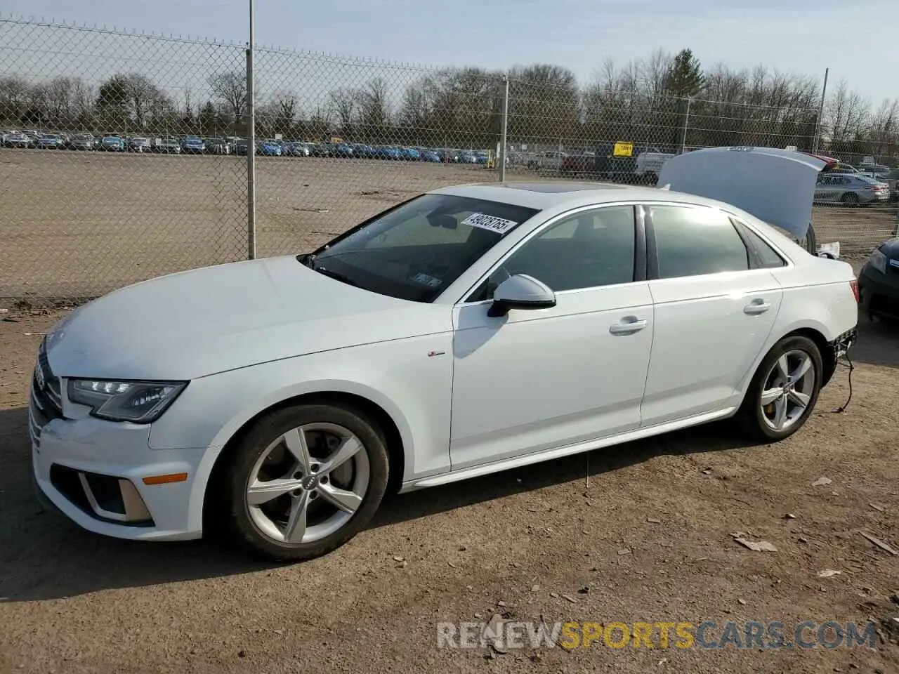 1 Photograph of a damaged car WAUDNAF48KA035012 AUDI A4 2019