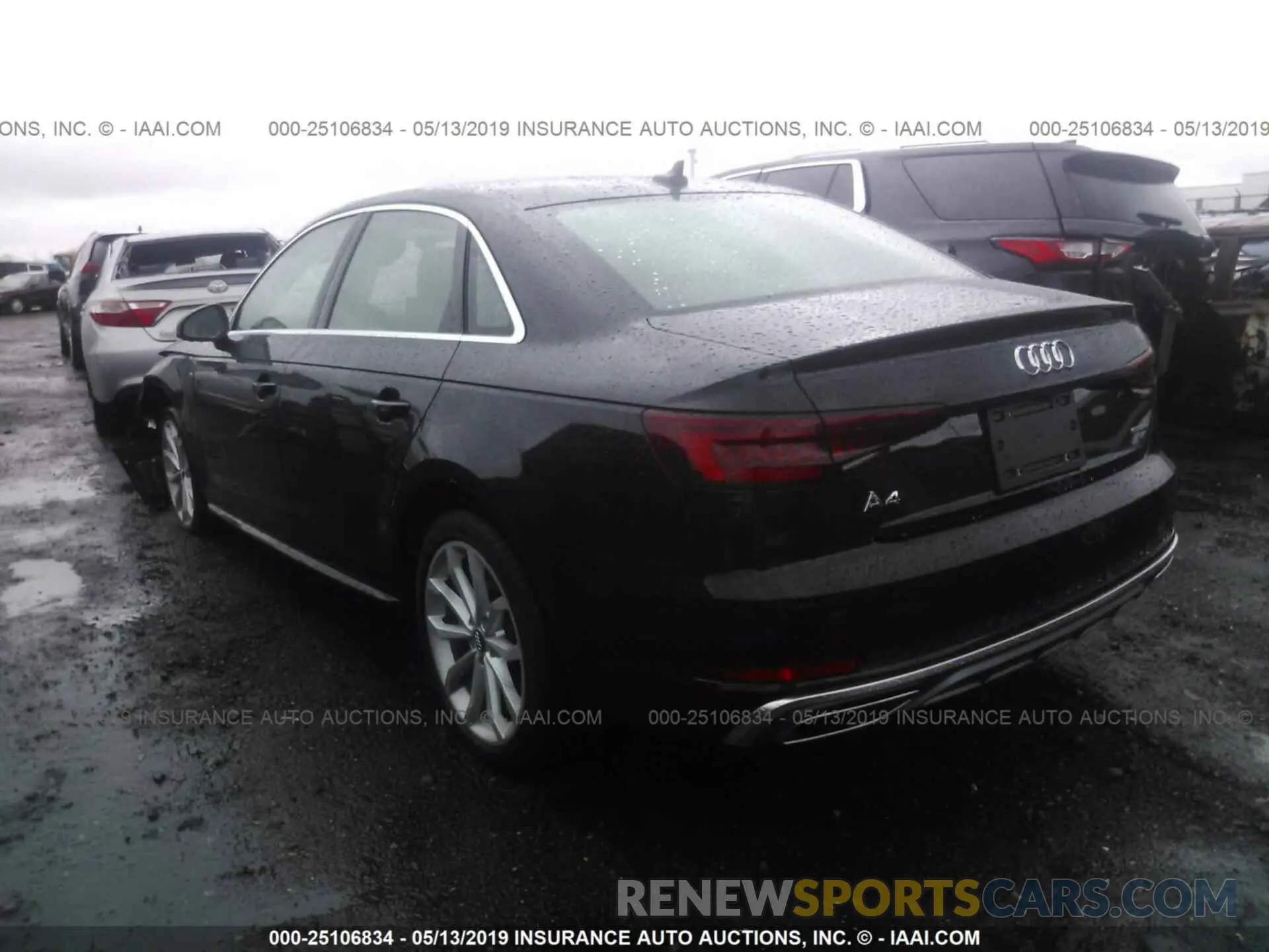 3 Photograph of a damaged car WAUDNAF49KA007977 AUDI A4 2019