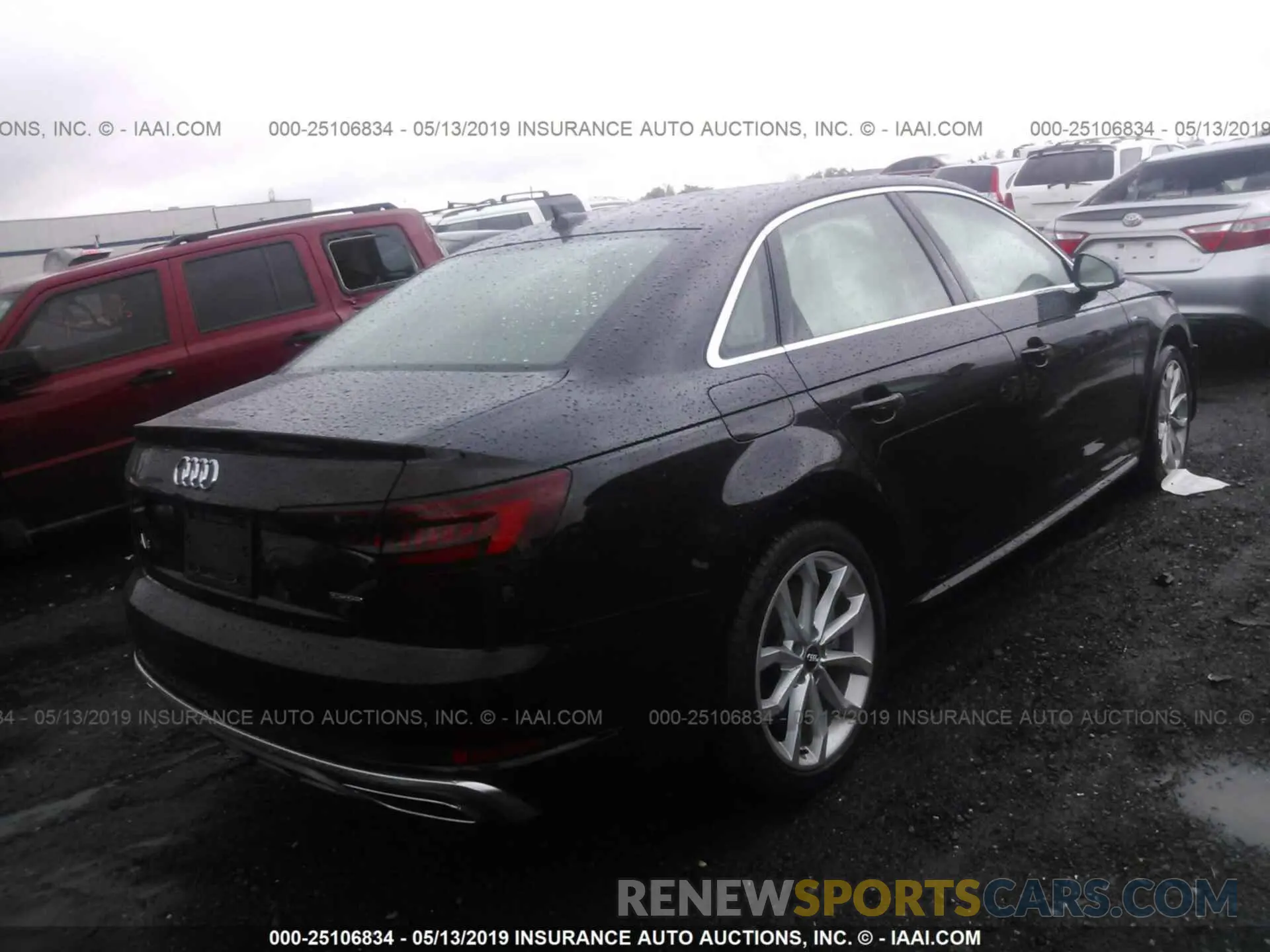 4 Photograph of a damaged car WAUDNAF49KA007977 AUDI A4 2019