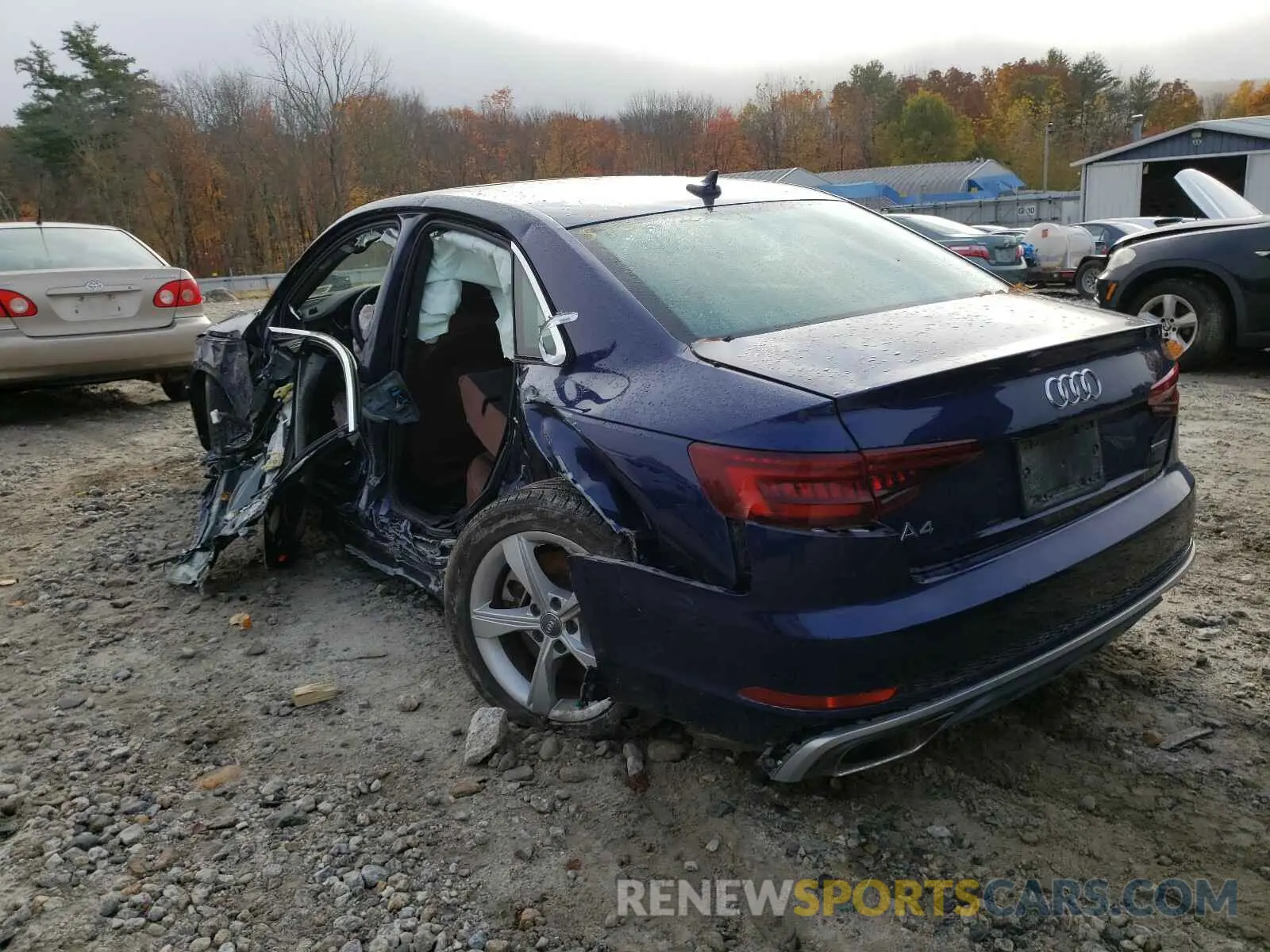 3 Photograph of a damaged car WAUDNAF4XKN005521 AUDI A4 2019