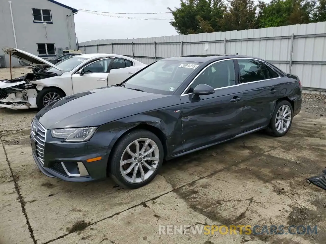 1 Photograph of a damaged car WAUDNAF4XKN006300 AUDI A4 2019