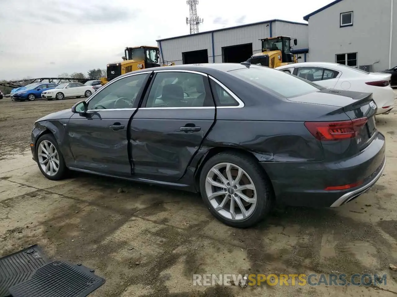 2 Photograph of a damaged car WAUDNAF4XKN006300 AUDI A4 2019