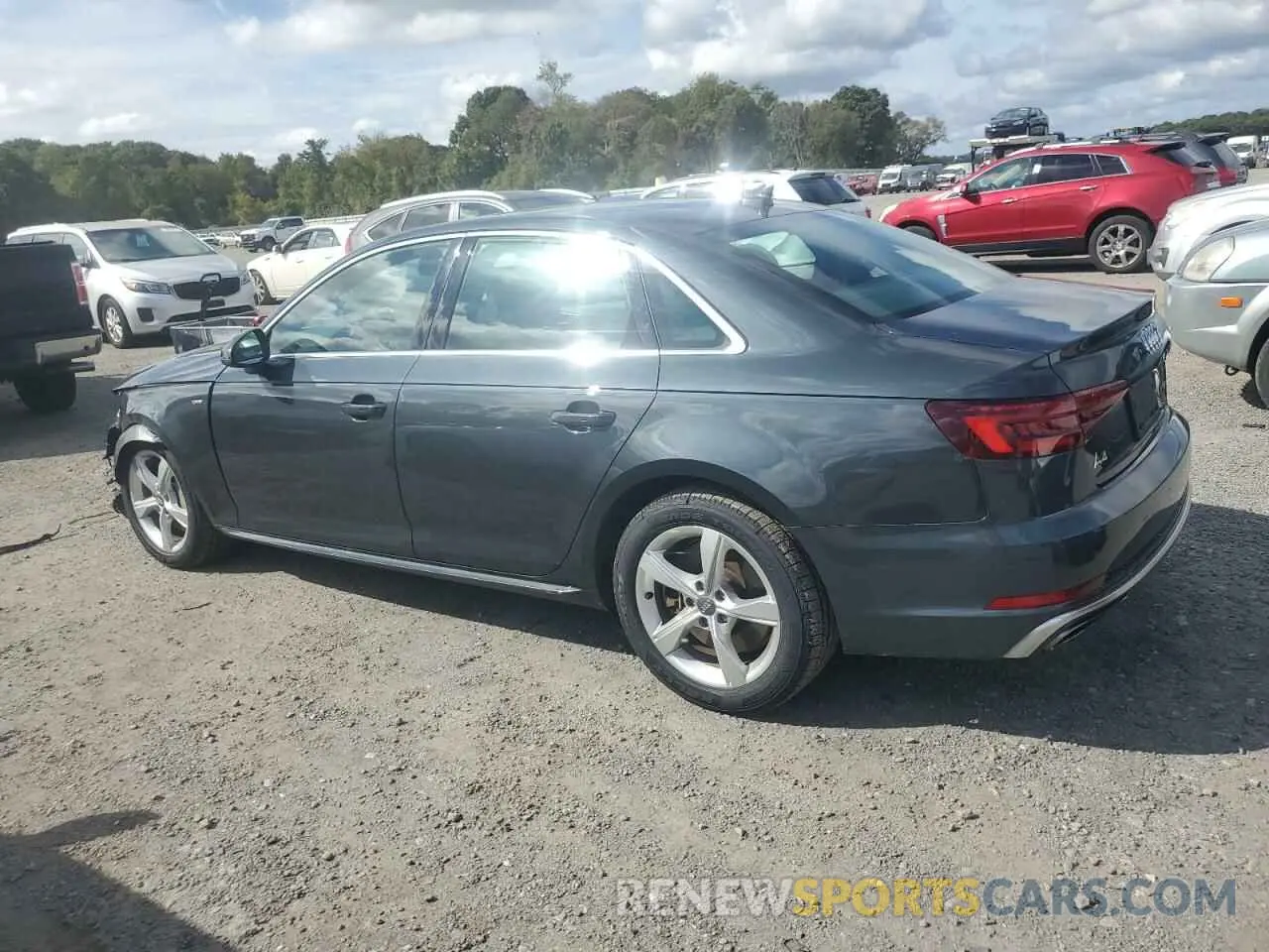 2 Photograph of a damaged car WAUDNBF42KN019080 AUDI A4 2019