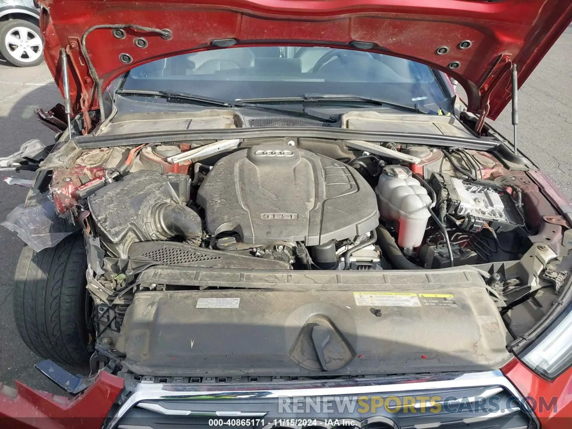 10 Photograph of a damaged car WAUENAF40KA067487 AUDI A4 2019