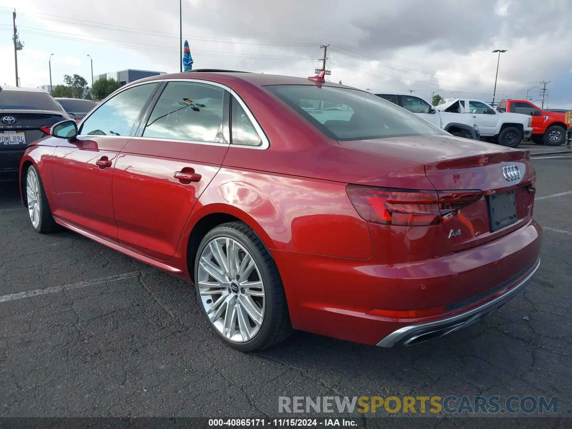 3 Photograph of a damaged car WAUENAF40KA067487 AUDI A4 2019