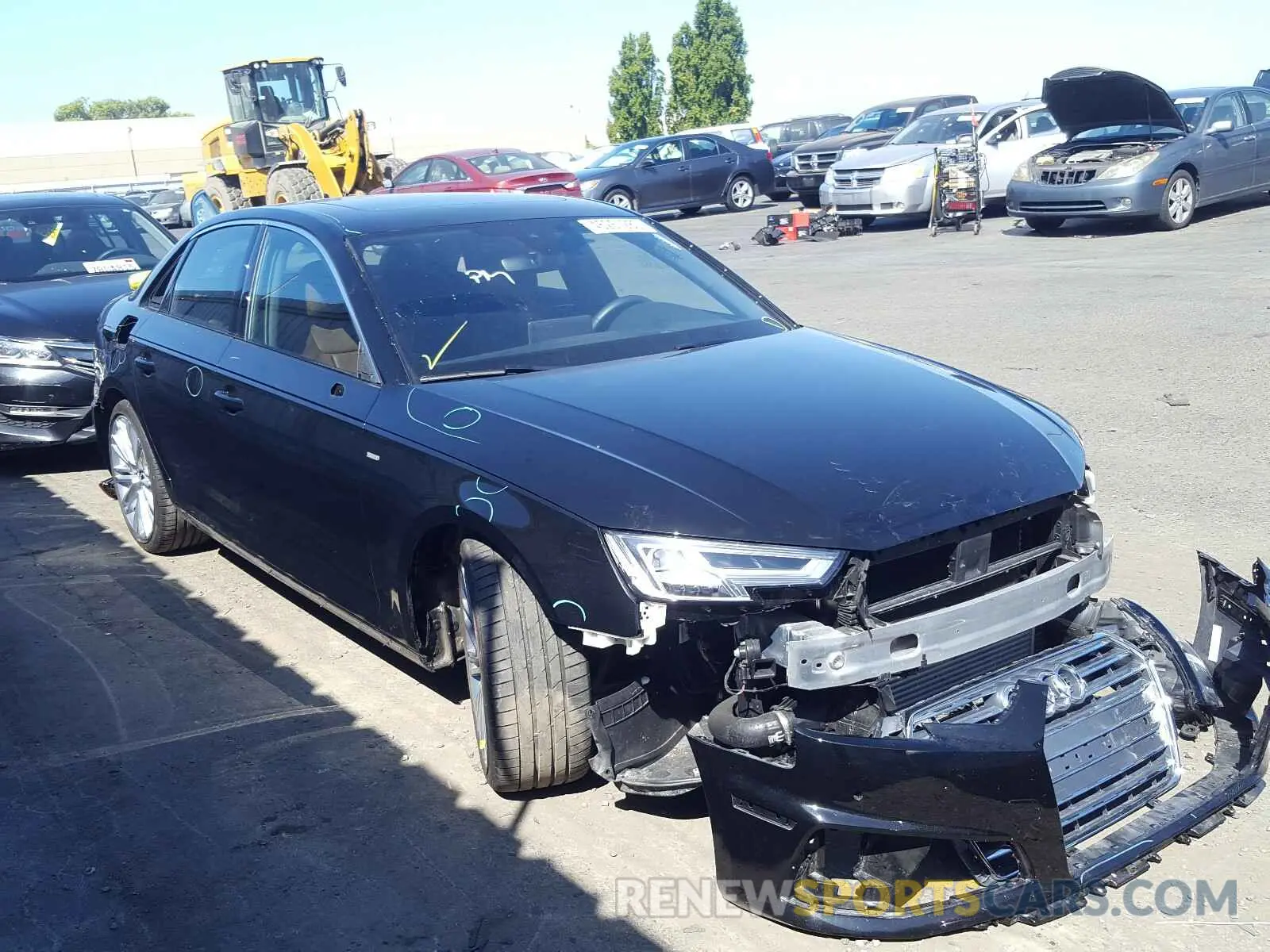 1 Photograph of a damaged car WAUENAF41KN011194 AUDI A4 2019