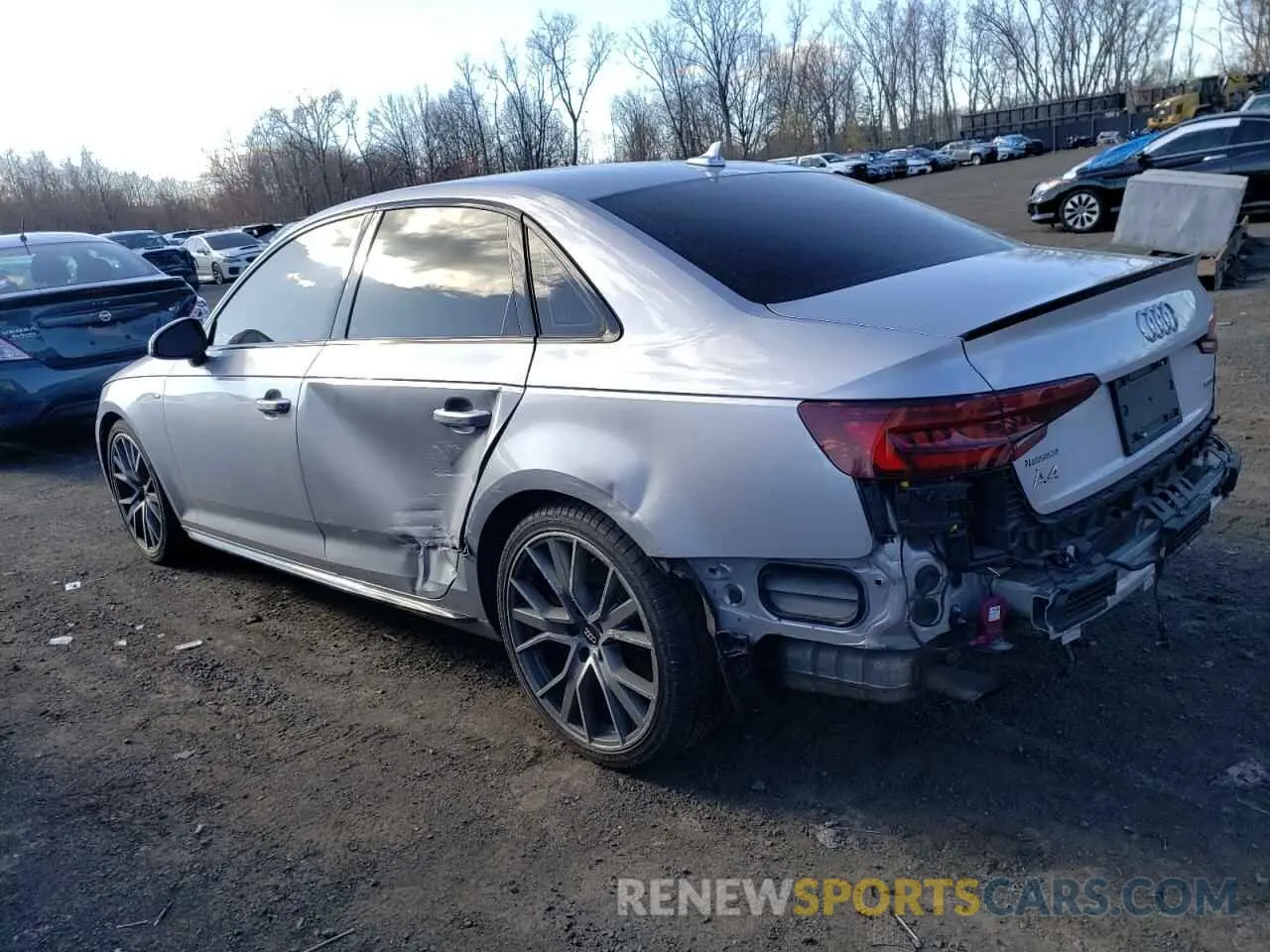 2 Фотография поврежденного автомобиля WAUENAF42KA044955 AUDI A4 2019