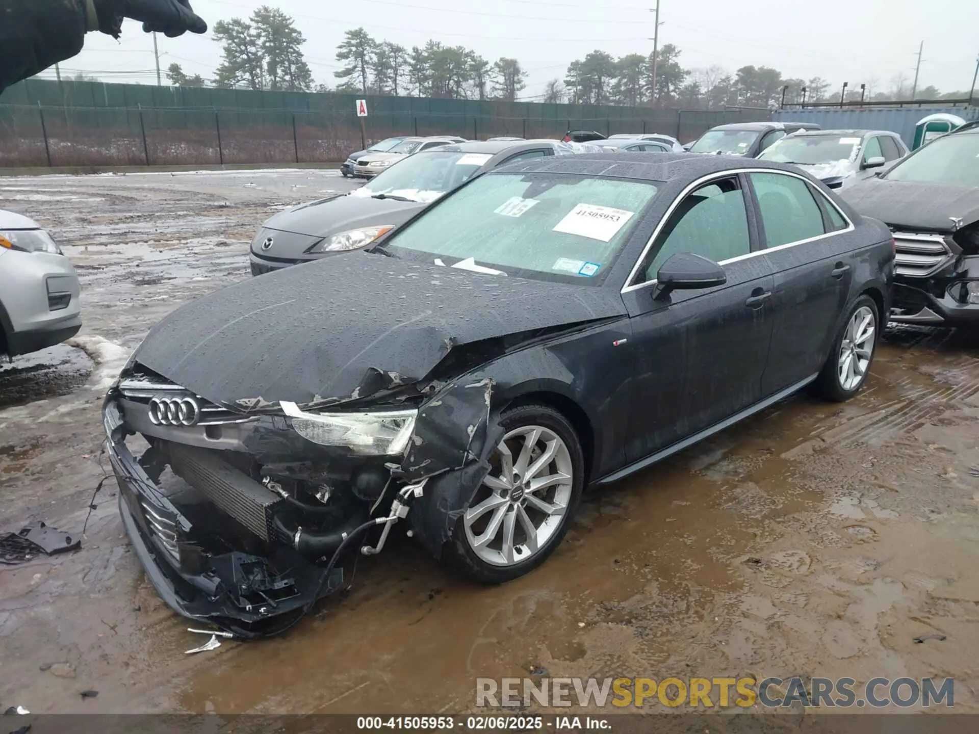 2 Photograph of a damaged car WAUENAF42KN012581 AUDI A4 2019
