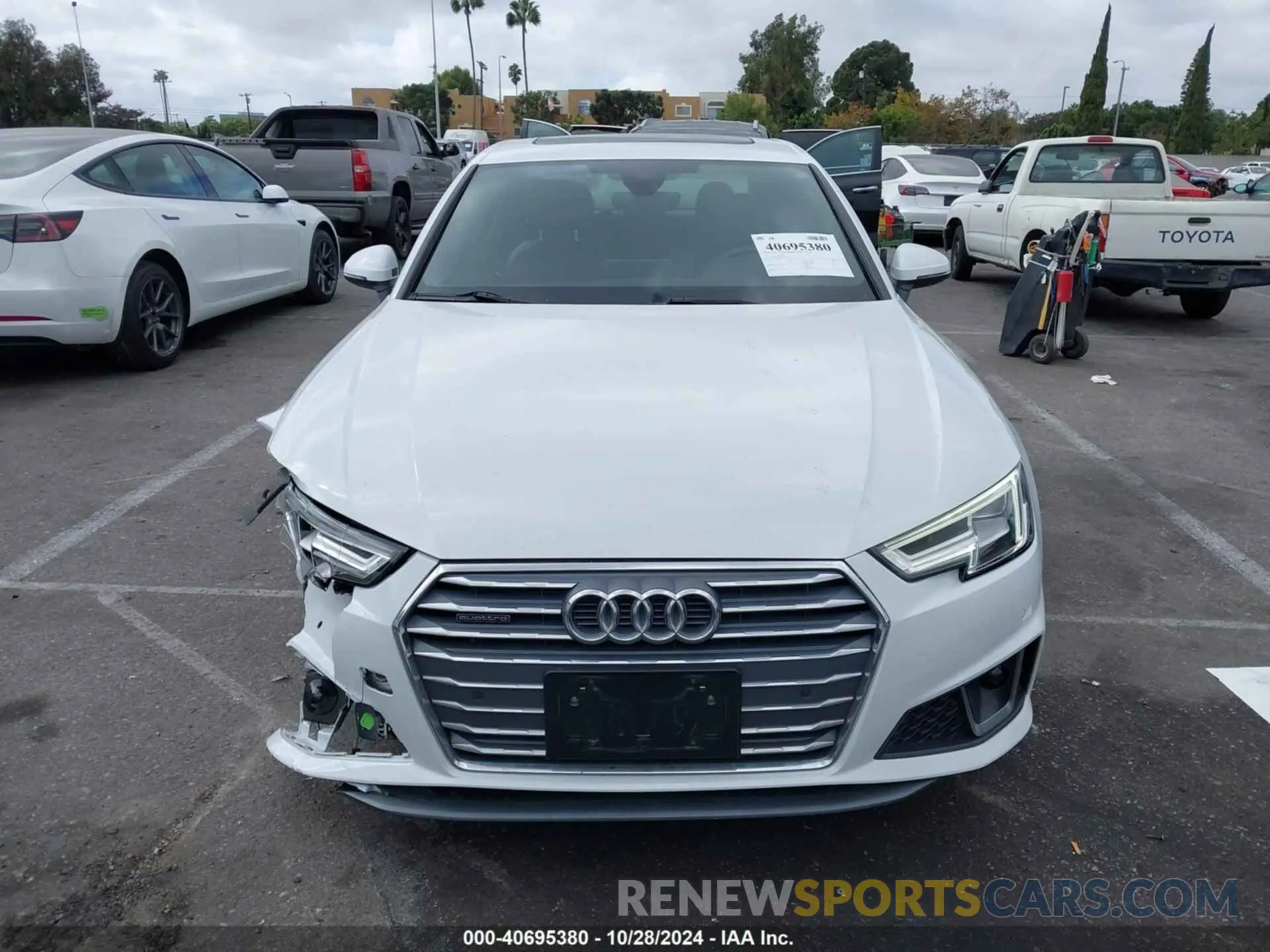 12 Photograph of a damaged car WAUENAF42KN013293 AUDI A4 2019