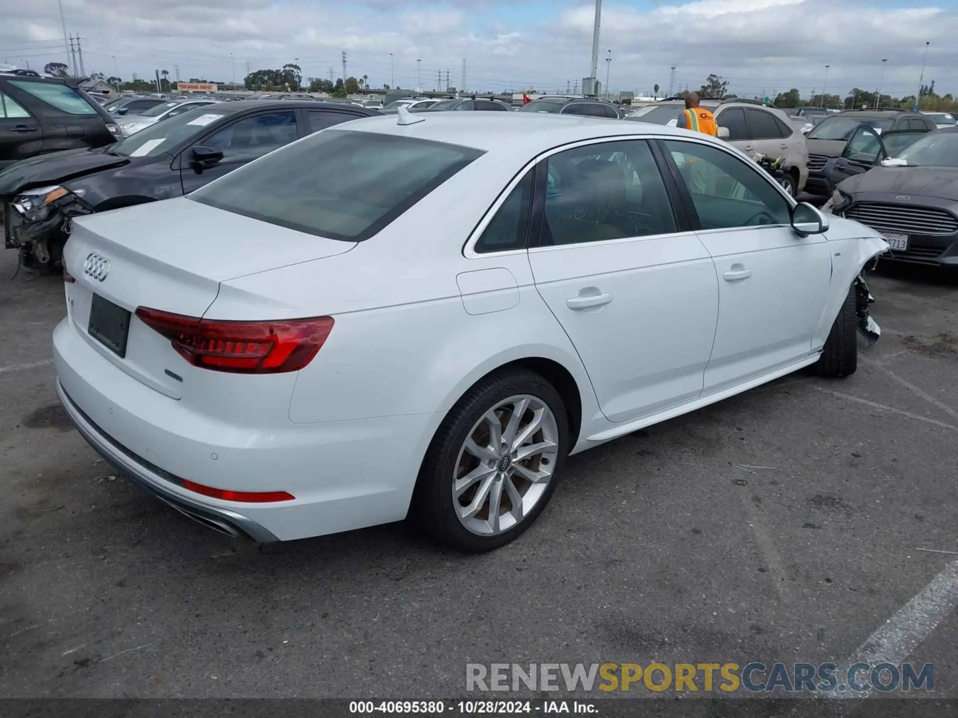 4 Photograph of a damaged car WAUENAF42KN013293 AUDI A4 2019