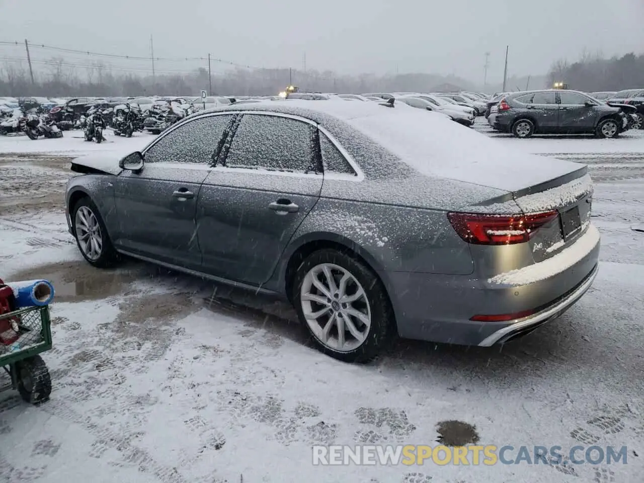 2 Photograph of a damaged car WAUENAF42KN018915 AUDI A4 2019