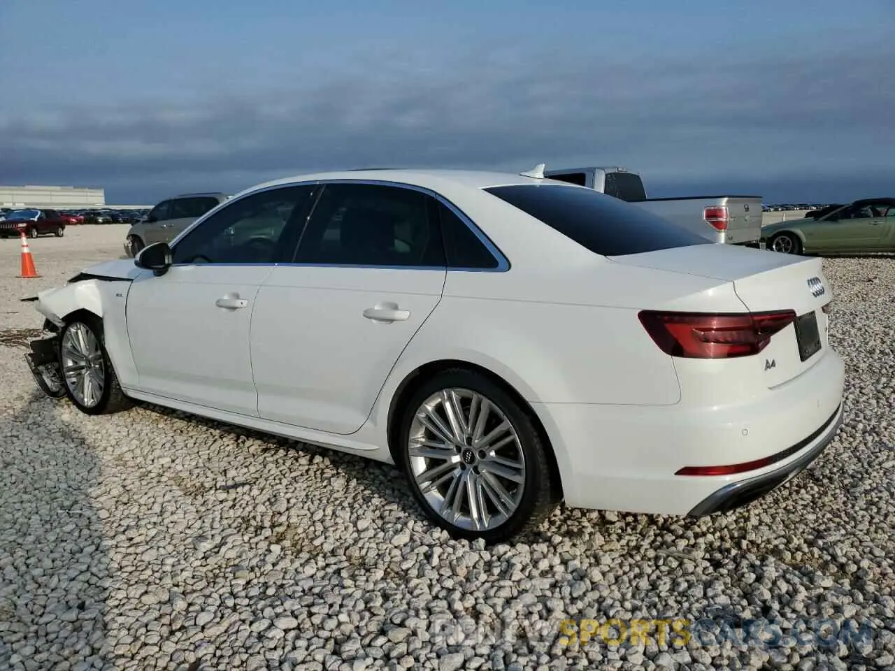 2 Photograph of a damaged car WAUENAF43KA099852 AUDI A4 2019