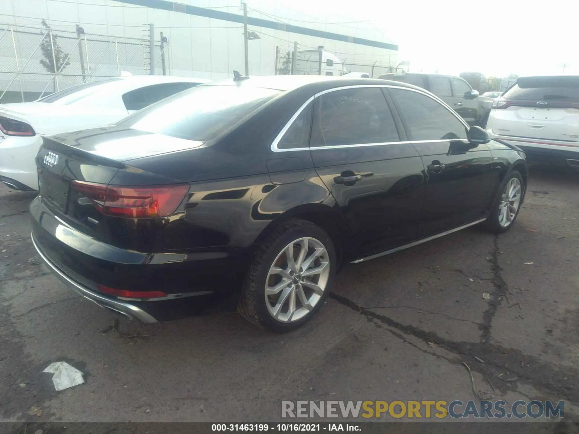 4 Photograph of a damaged car WAUENAF43KN001167 AUDI A4 2019