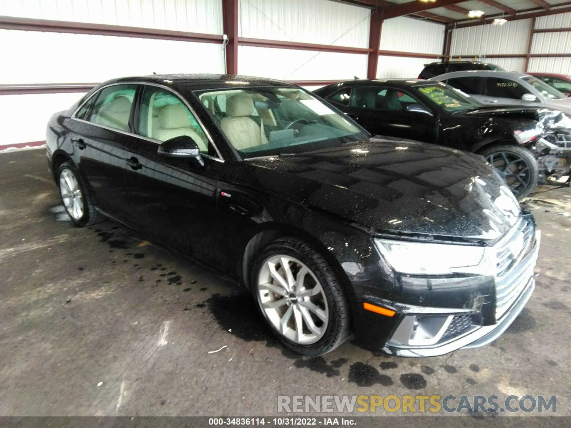 1 Photograph of a damaged car WAUENAF43KN008295 AUDI A4 2019