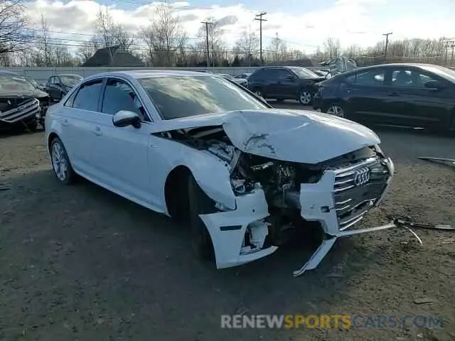 10 Photograph of a damaged car WAUENAF45KA027051 AUDI A4 2019
