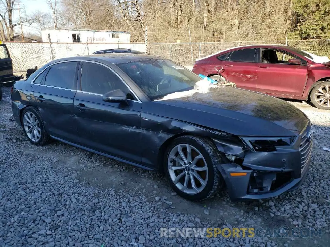 4 Фотография поврежденного автомобиля WAUENAF45KA032105 AUDI A4 2019