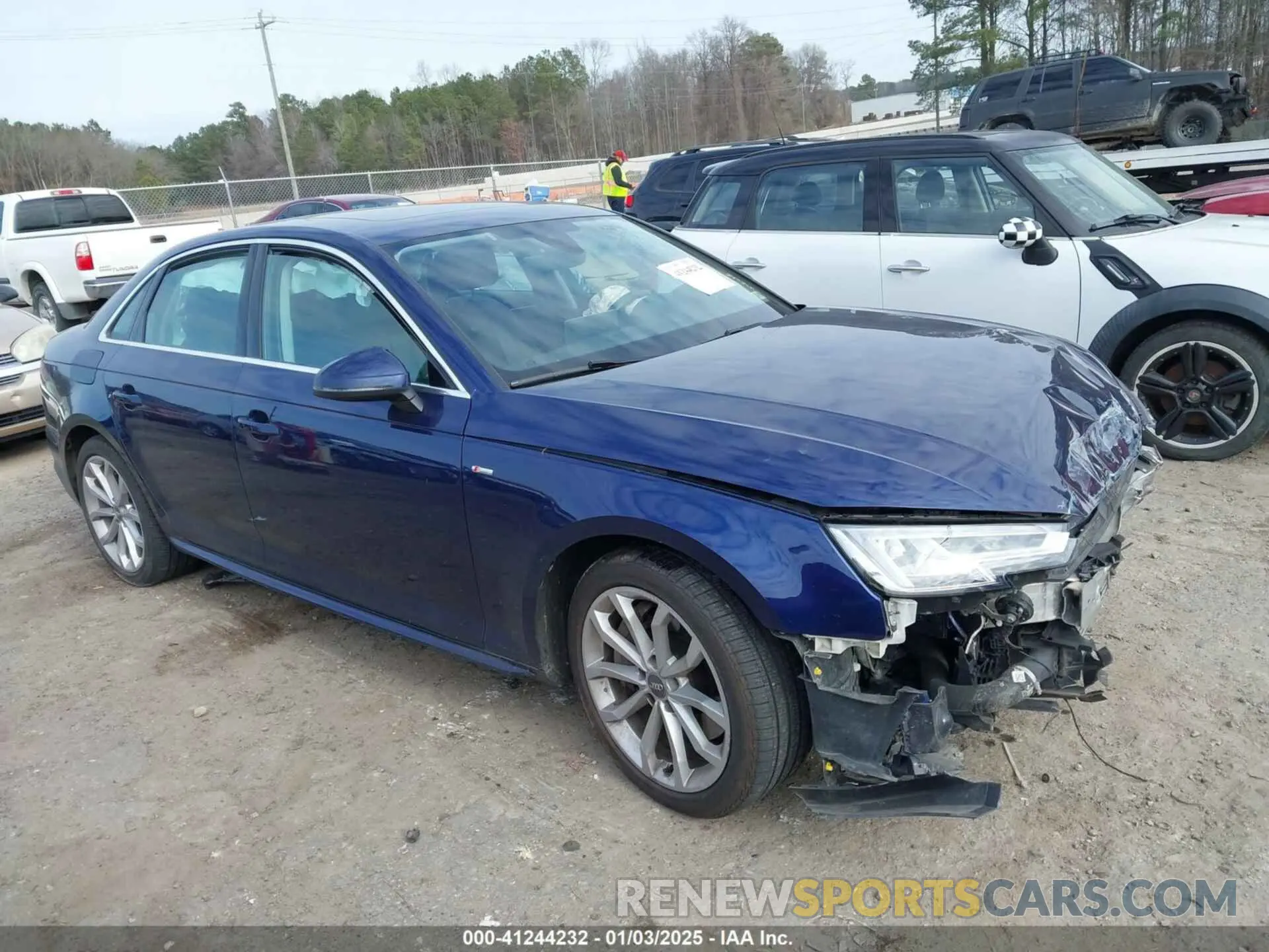 1 Фотография поврежденного автомобиля WAUENAF45KN002515 AUDI A4 2019