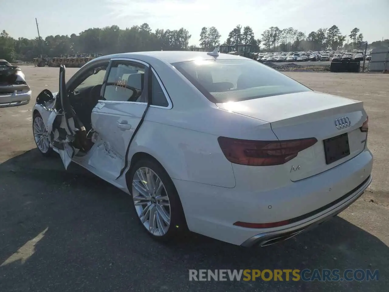 3 Photograph of a damaged car WAUENAF45KN011604 AUDI A4 2019