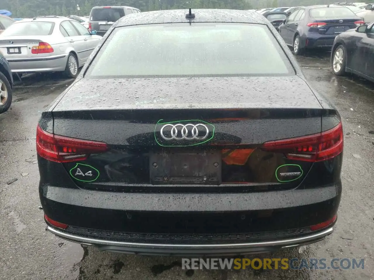6 Photograph of a damaged car WAUENAF45KN018892 AUDI A4 2019