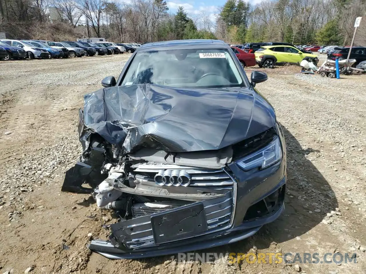5 Photograph of a damaged car WAUENAF45KN020643 AUDI A4 2019