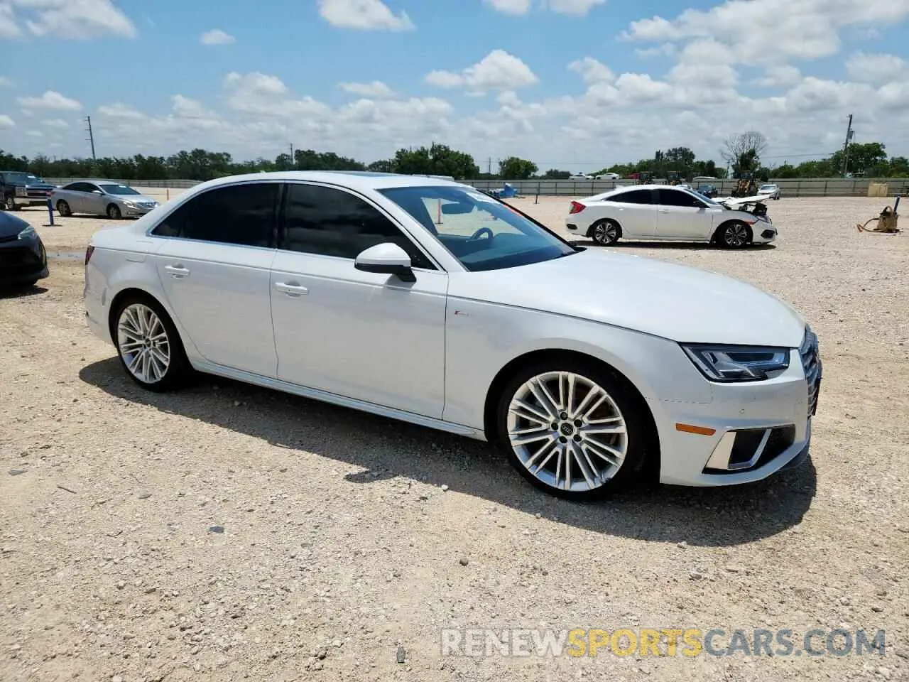 4 Photograph of a damaged car WAUENAF46KA009867 AUDI A4 2019