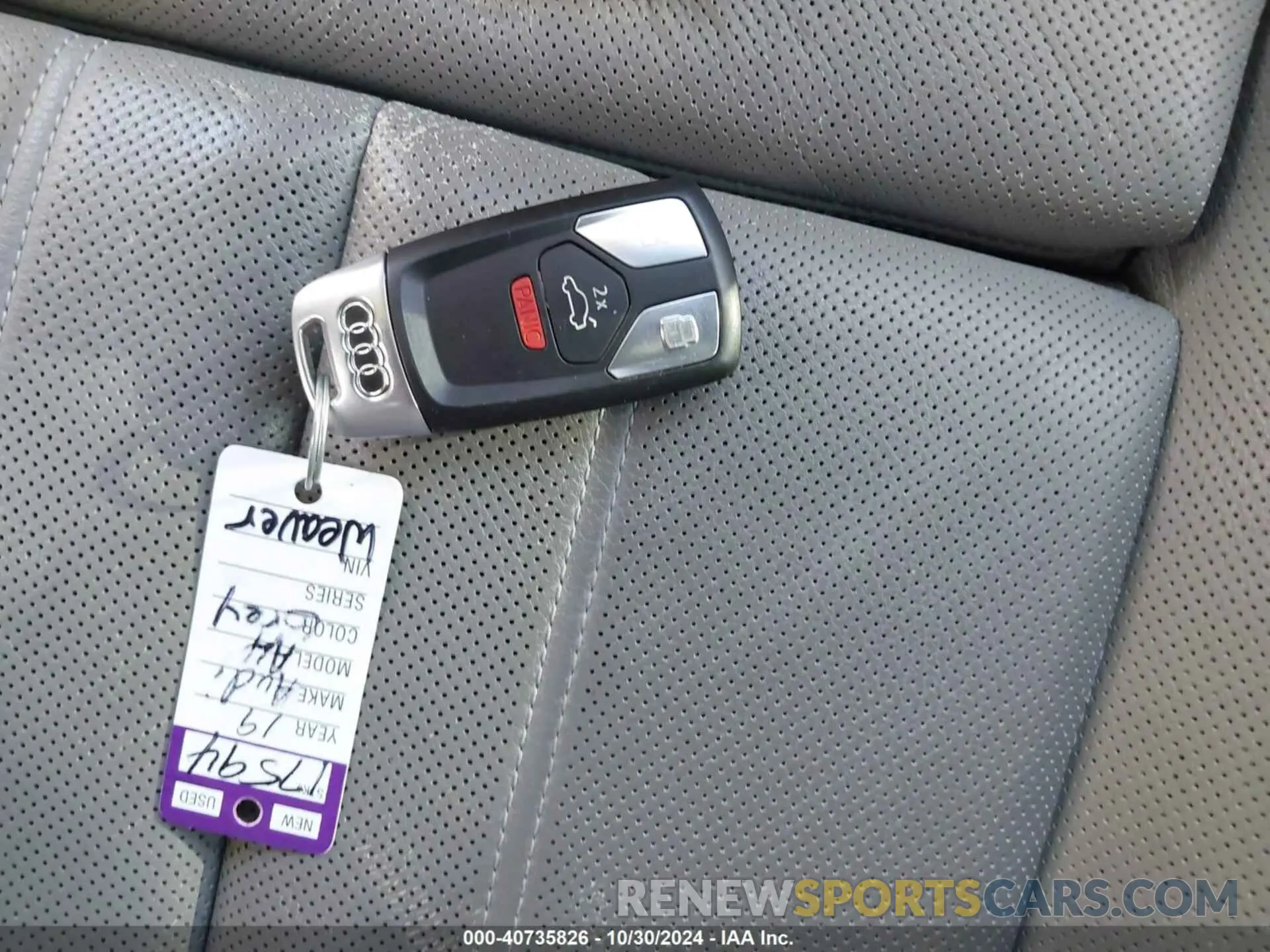11 Photograph of a damaged car WAUENAF46KA043291 AUDI A4 2019