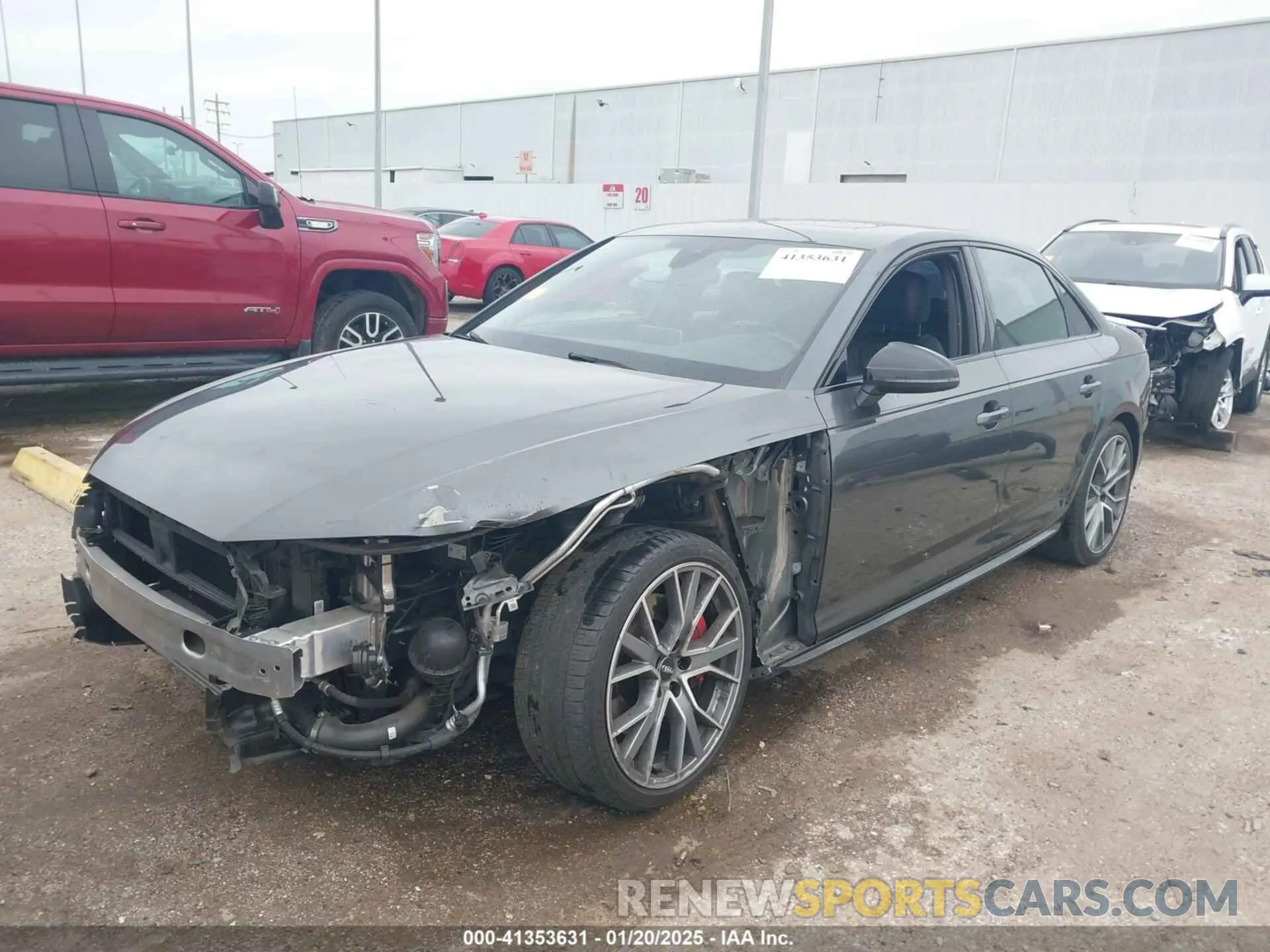 2 Photograph of a damaged car WAUENAF46KA075819 AUDI A4 2019