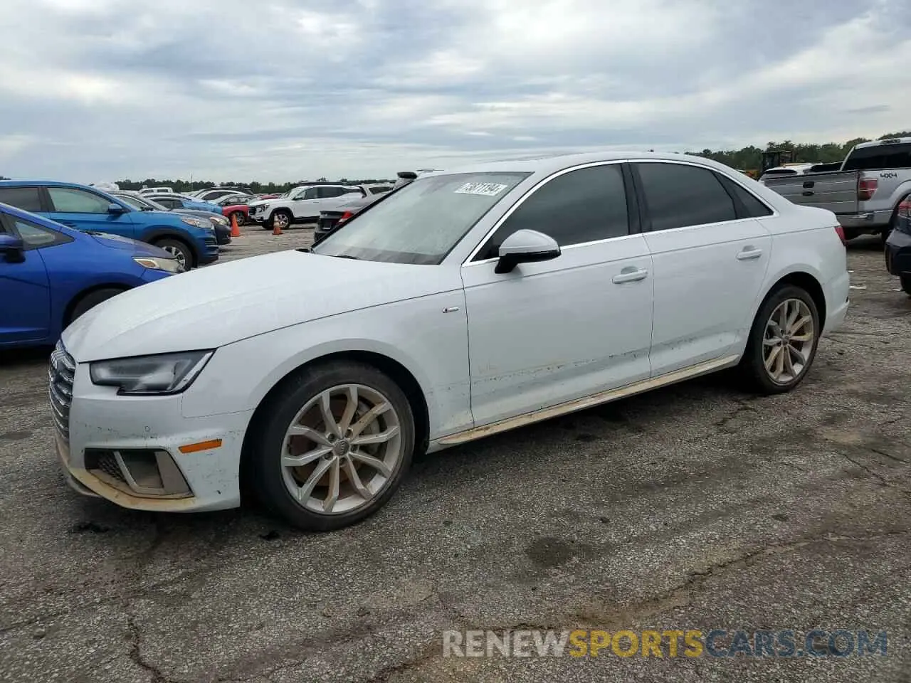 1 Photograph of a damaged car WAUENAF46KN020988 AUDI A4 2019