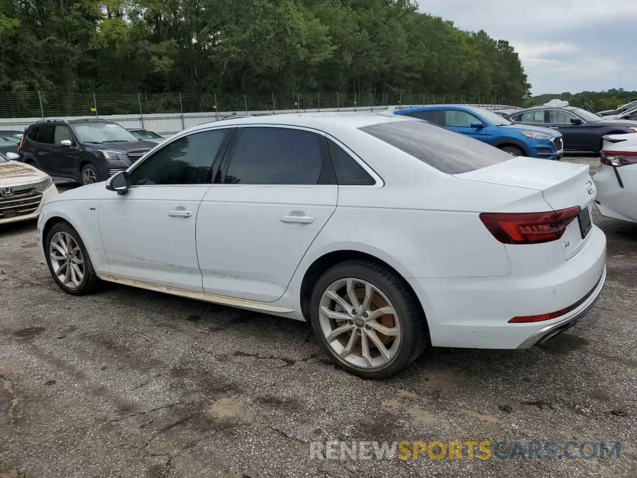 2 Photograph of a damaged car WAUENAF46KN020988 AUDI A4 2019