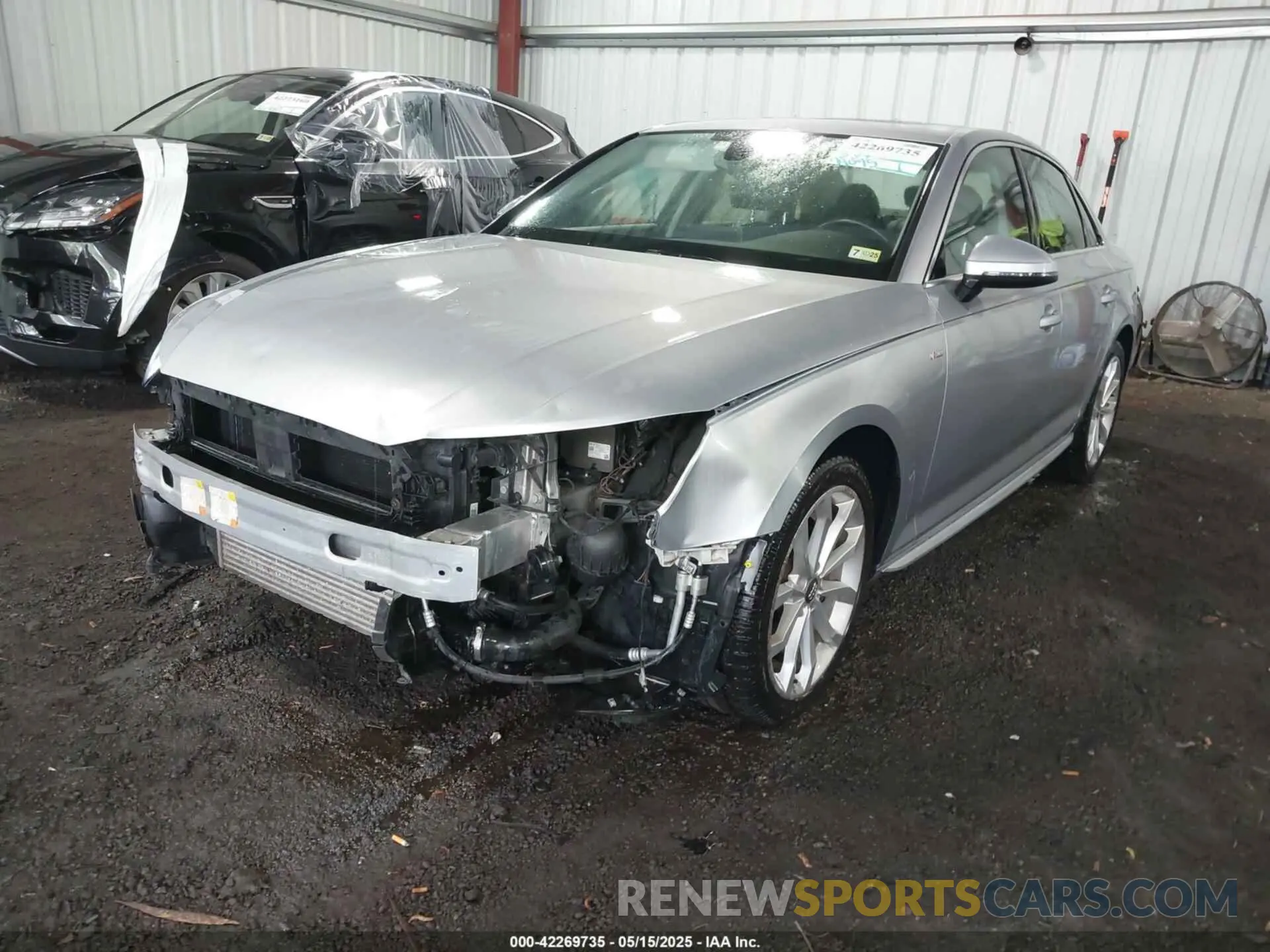 2 Photograph of a damaged car WAUENAF47KA016195 AUDI A4 2019