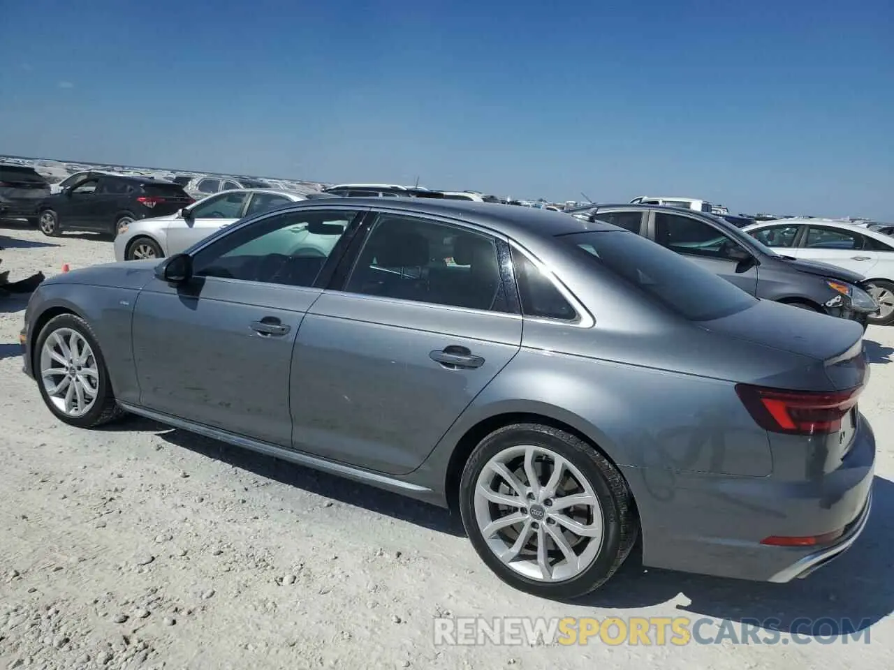 2 Photograph of a damaged car WAUENAF47KN006212 AUDI A4 2019