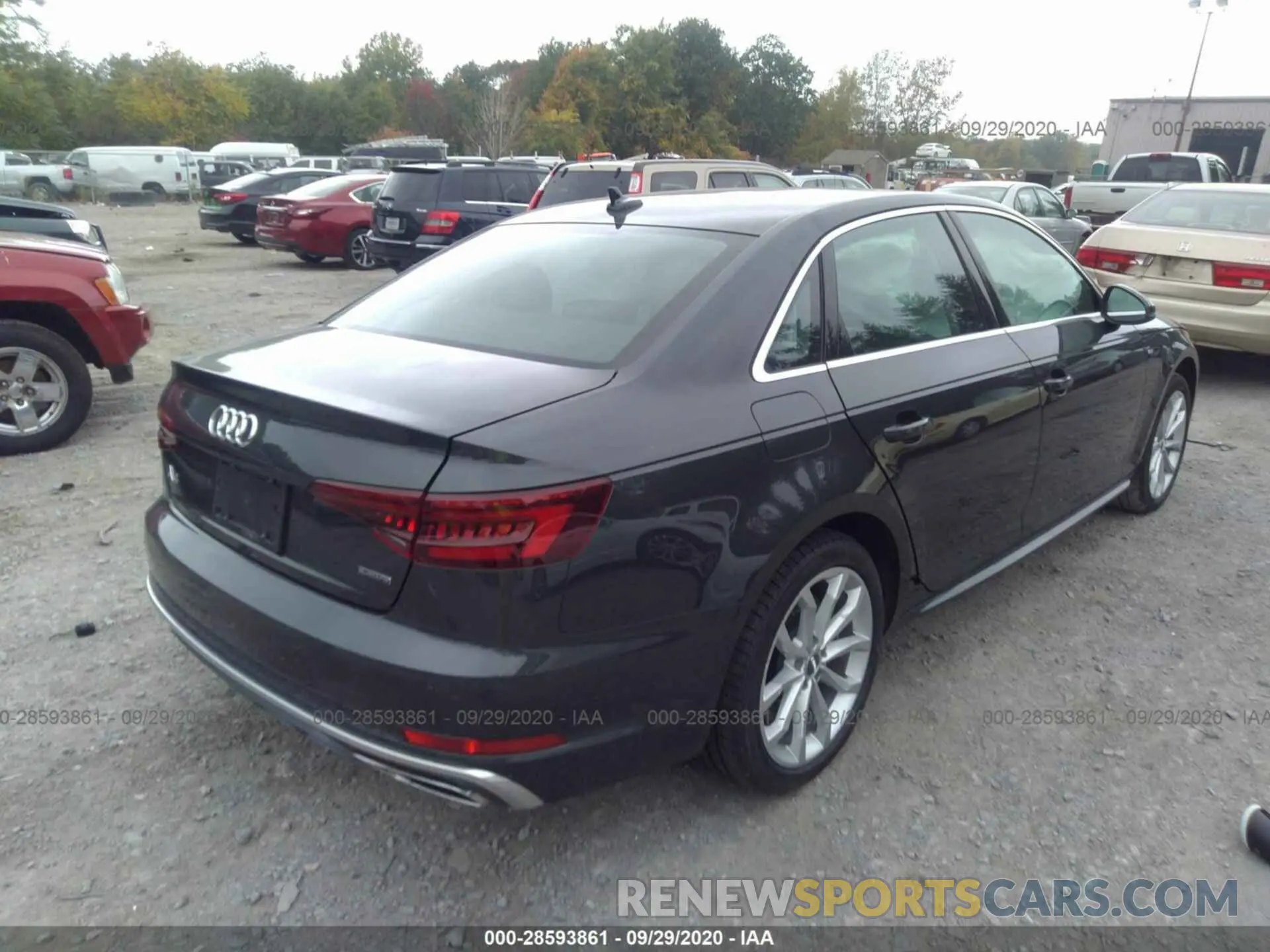 4 Photograph of a damaged car WAUENAF47KN019249 AUDI A4 2019