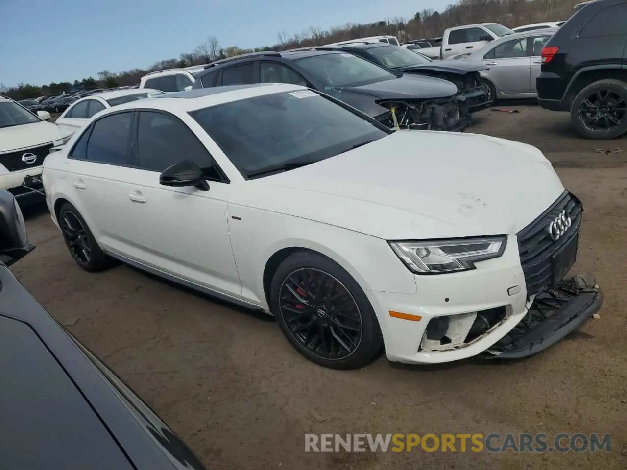 4 Photograph of a damaged car WAUENAF48KA016318 AUDI A4 2019