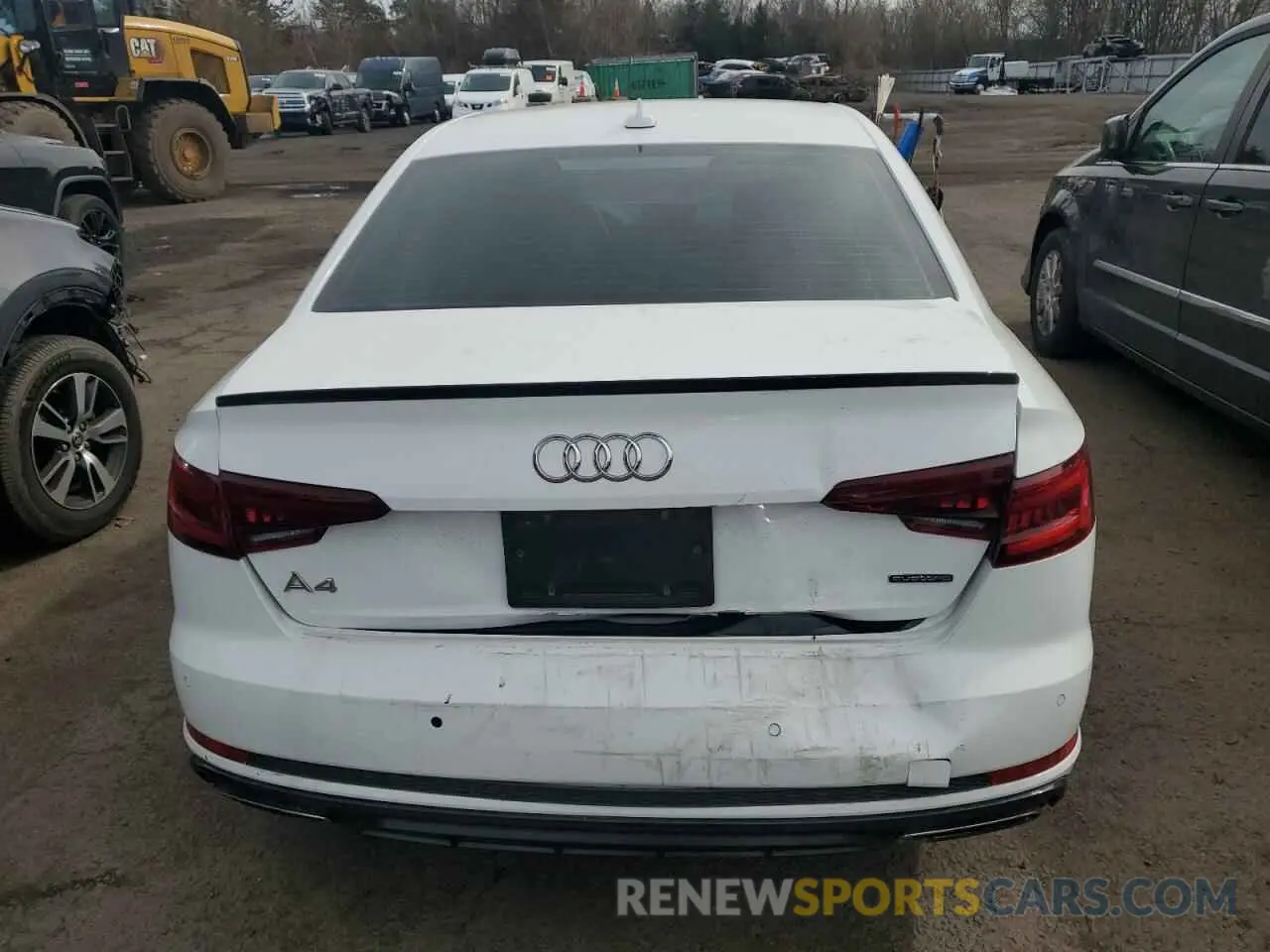 6 Photograph of a damaged car WAUENAF48KA016318 AUDI A4 2019
