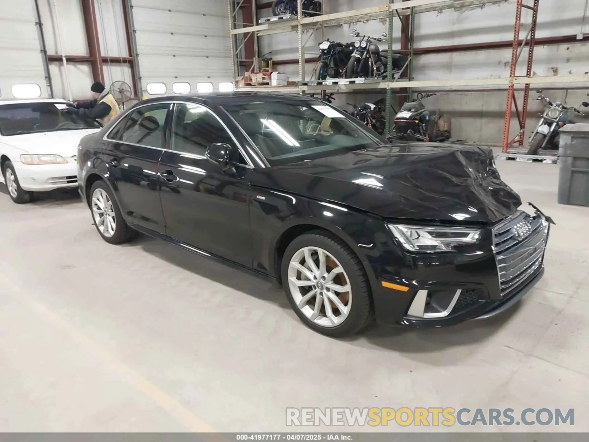 1 Photograph of a damaged car WAUENAF48KA041431 AUDI A4 2019