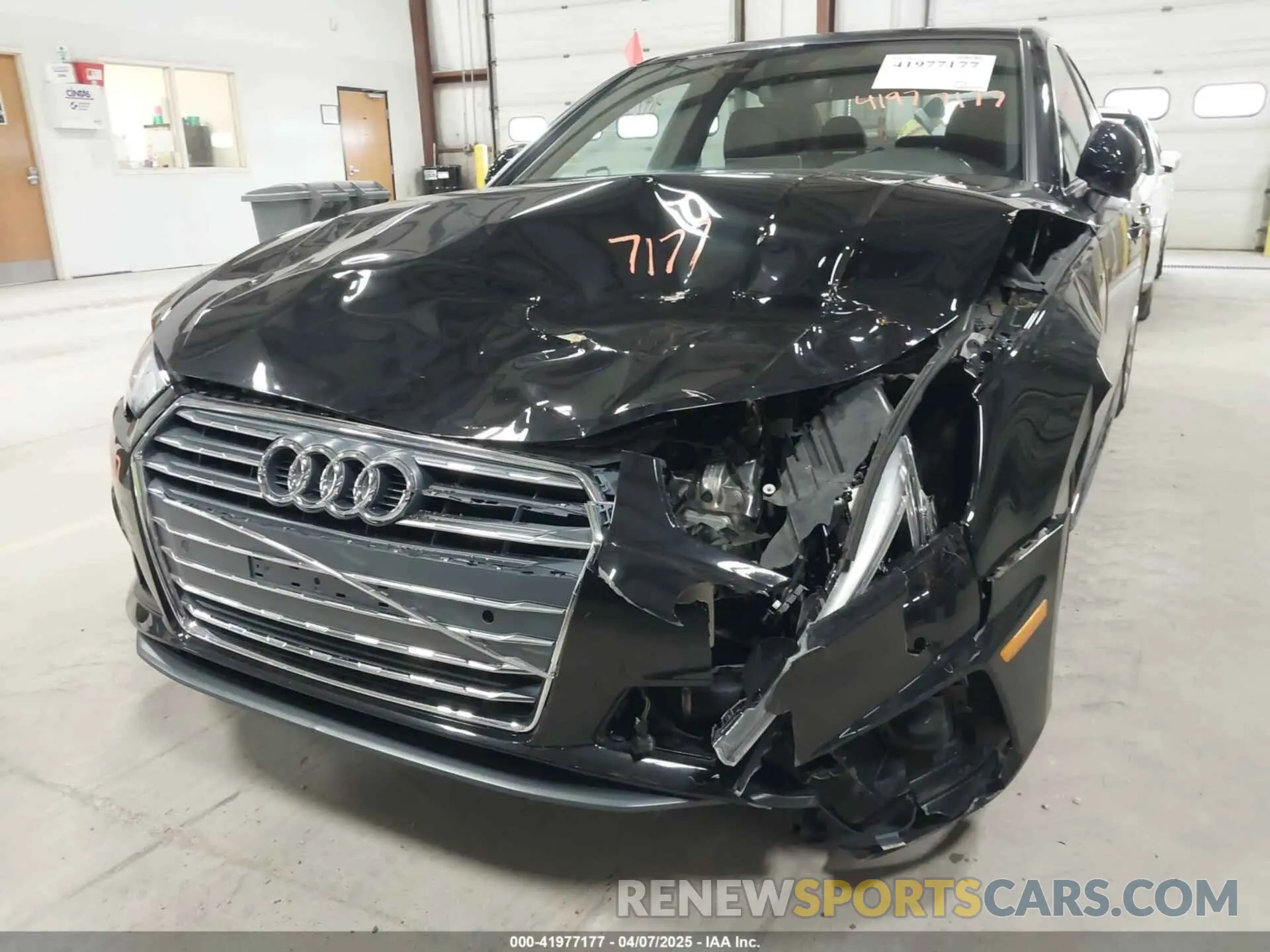 17 Photograph of a damaged car WAUENAF48KA041431 AUDI A4 2019