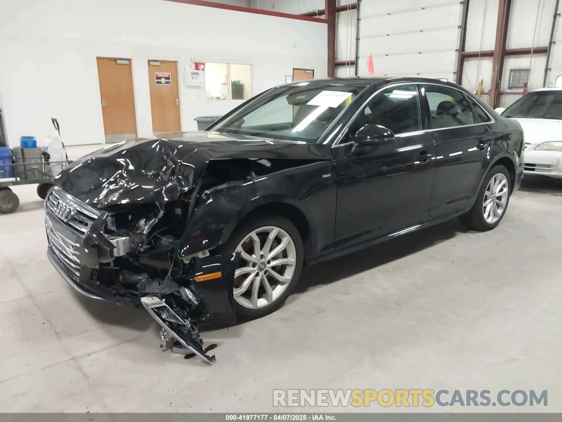 2 Photograph of a damaged car WAUENAF48KA041431 AUDI A4 2019