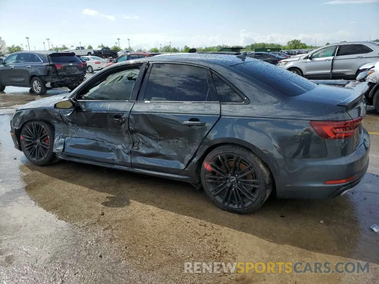2 Photograph of a damaged car WAUENAF48KA052719 AUDI A4 2019